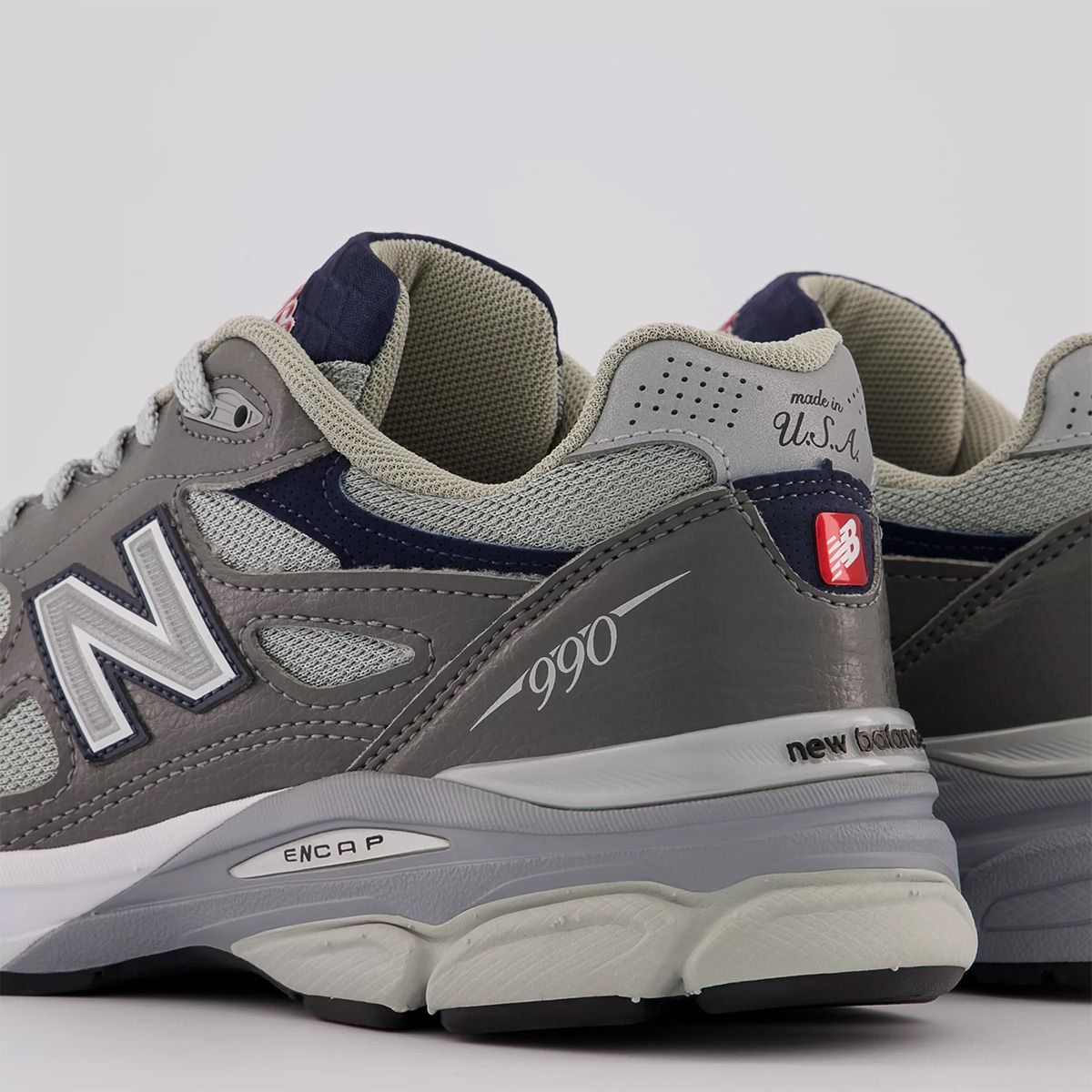 This Smokey Grey New Balance 990v3 Swaps Out Suede for Leather