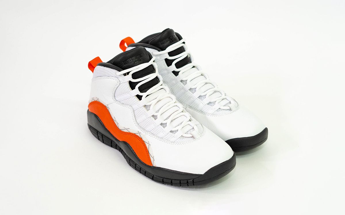 orange jordans 10