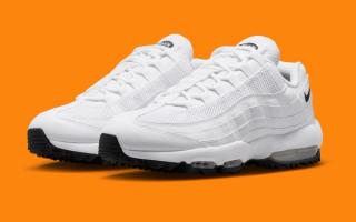 Nike Air Max 95 Golf in a "White" color scheme.