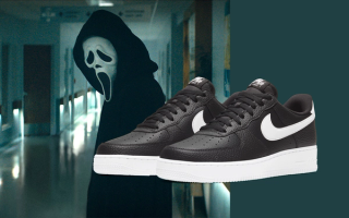 Placeholder for a Ghostface from Scream-inspired Nike Air Force 1 Low.