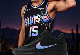 Iridescent Swooshes Light Up the Nike Book 2 “Desert Night”