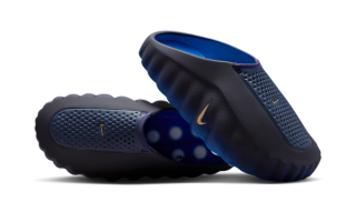 Nike Mind 001 "Blackened Blue" mule.
