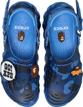 BAPE®︎ x Crocs Echo Clog "Blue Camo" (SKU: 213140-4SN).