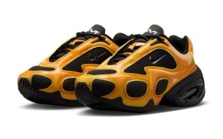 Nike's Air Max Muse in a yellow, black, and red color scheme.