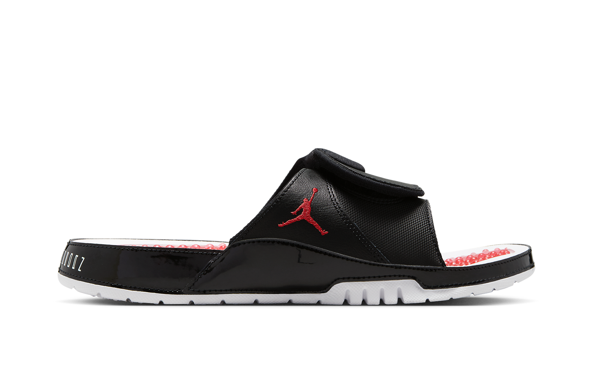 jordan 11 bred sandals