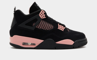 Women's Air Jordan 4 “Pink Thunder” retro. Photo via JD Sports.