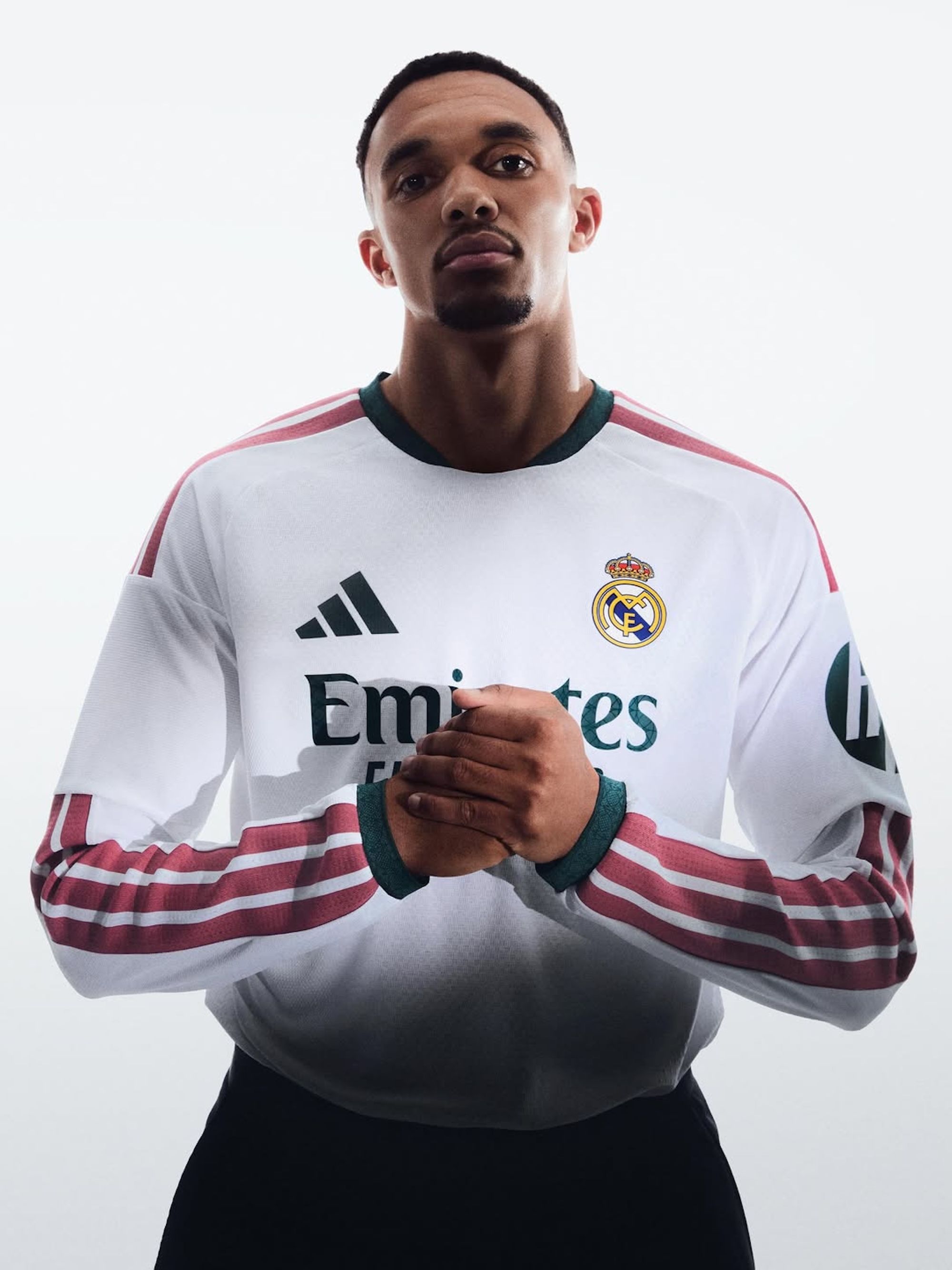Trent Alexander-Arnold for Real Madrid 26/27 Home Jersey. Photo via adidas.