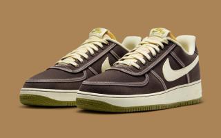 This Nike Air Force 1 Low Comes Constructed in "Baroque Brown" Canvas