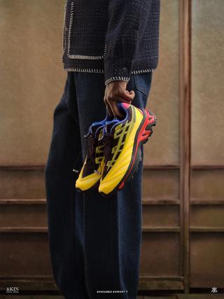 Kith x Salomon XT-EVO "Yellow." Photo via Kith.