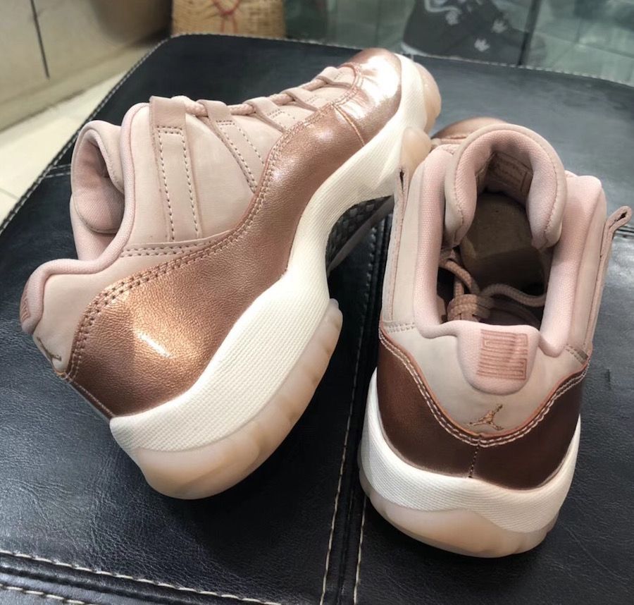 Jordan 11 low rose clearance gold