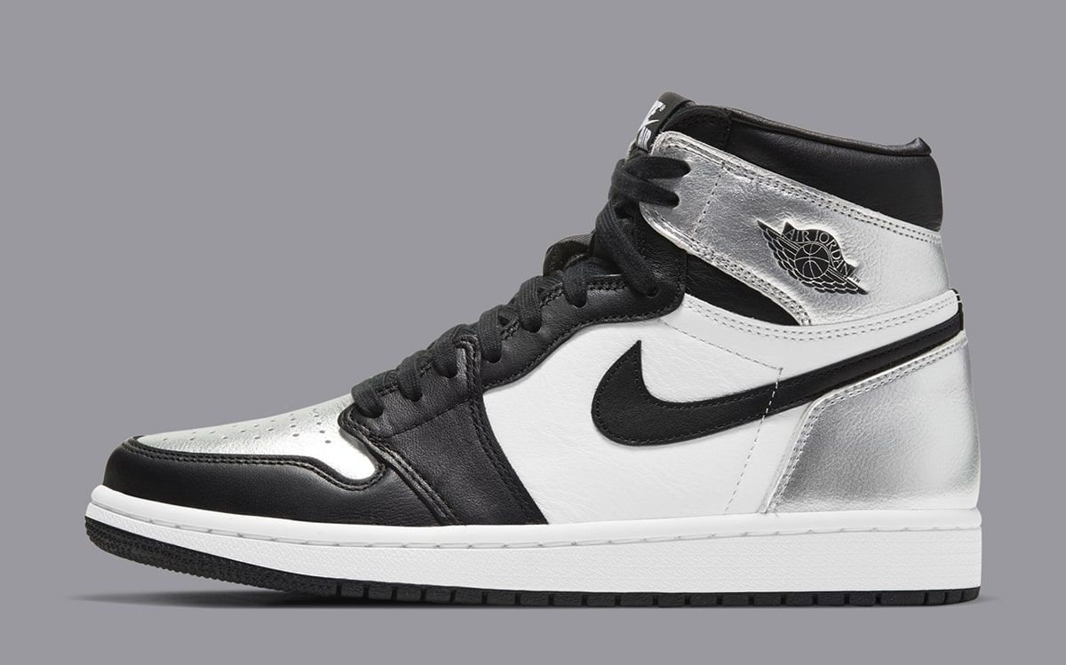 nike air jordan 1 silver toe