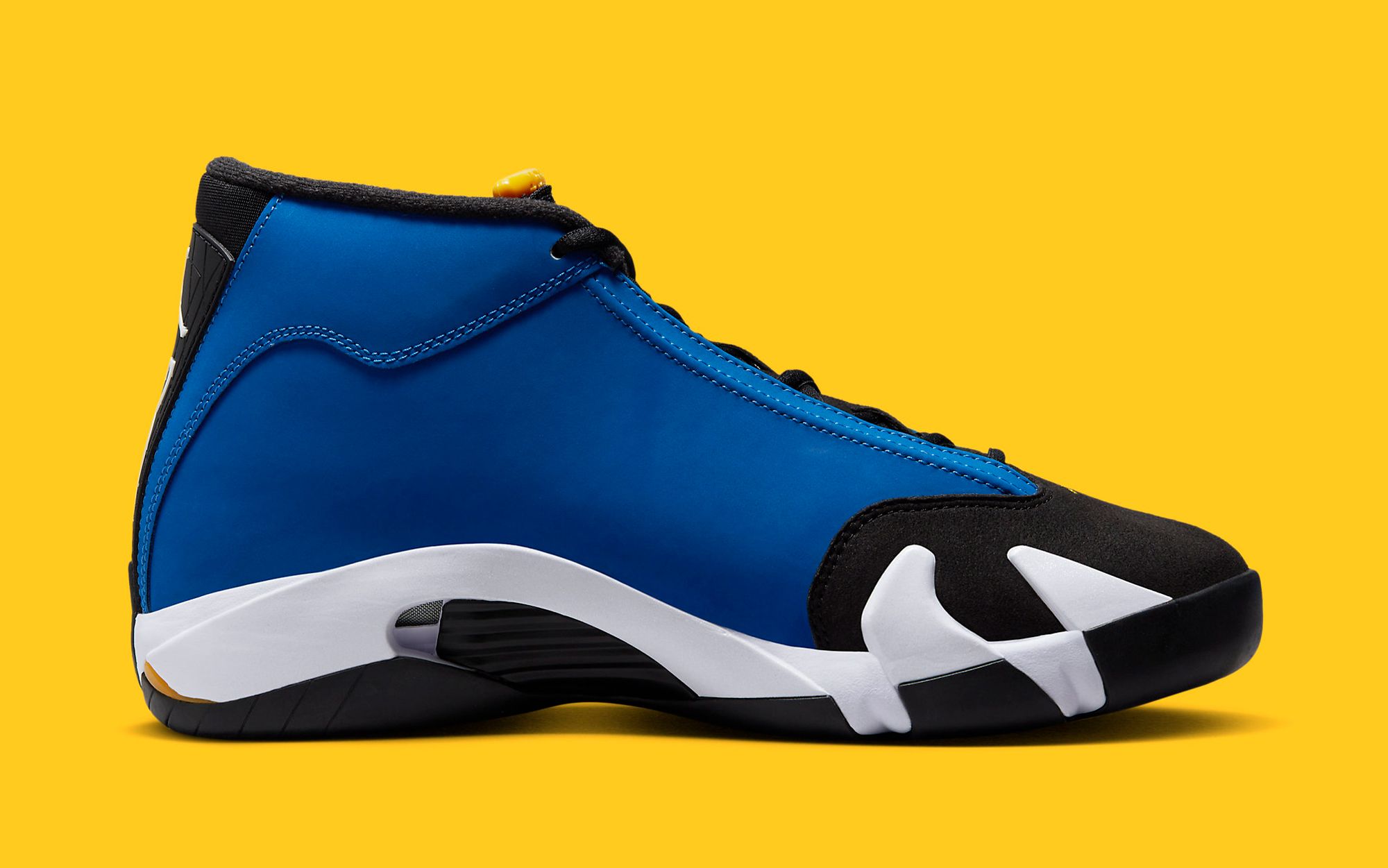 Jordan 14 clearance blue and yellow