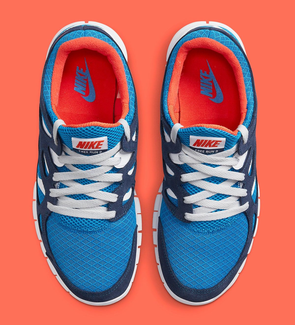 Nike free 5.0 navy blue and orange best sale