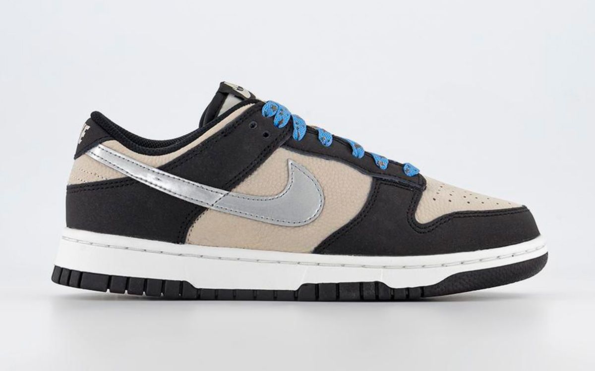 New Nike Dunk Low Boasts Bone, Black and Metallic Silver Finishes