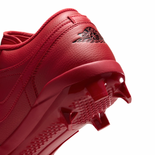 Men's Air Jordan 1 Low MCS "University Red" Baseball Cleats (SKU: CJ8524-603). Photo via Nike.