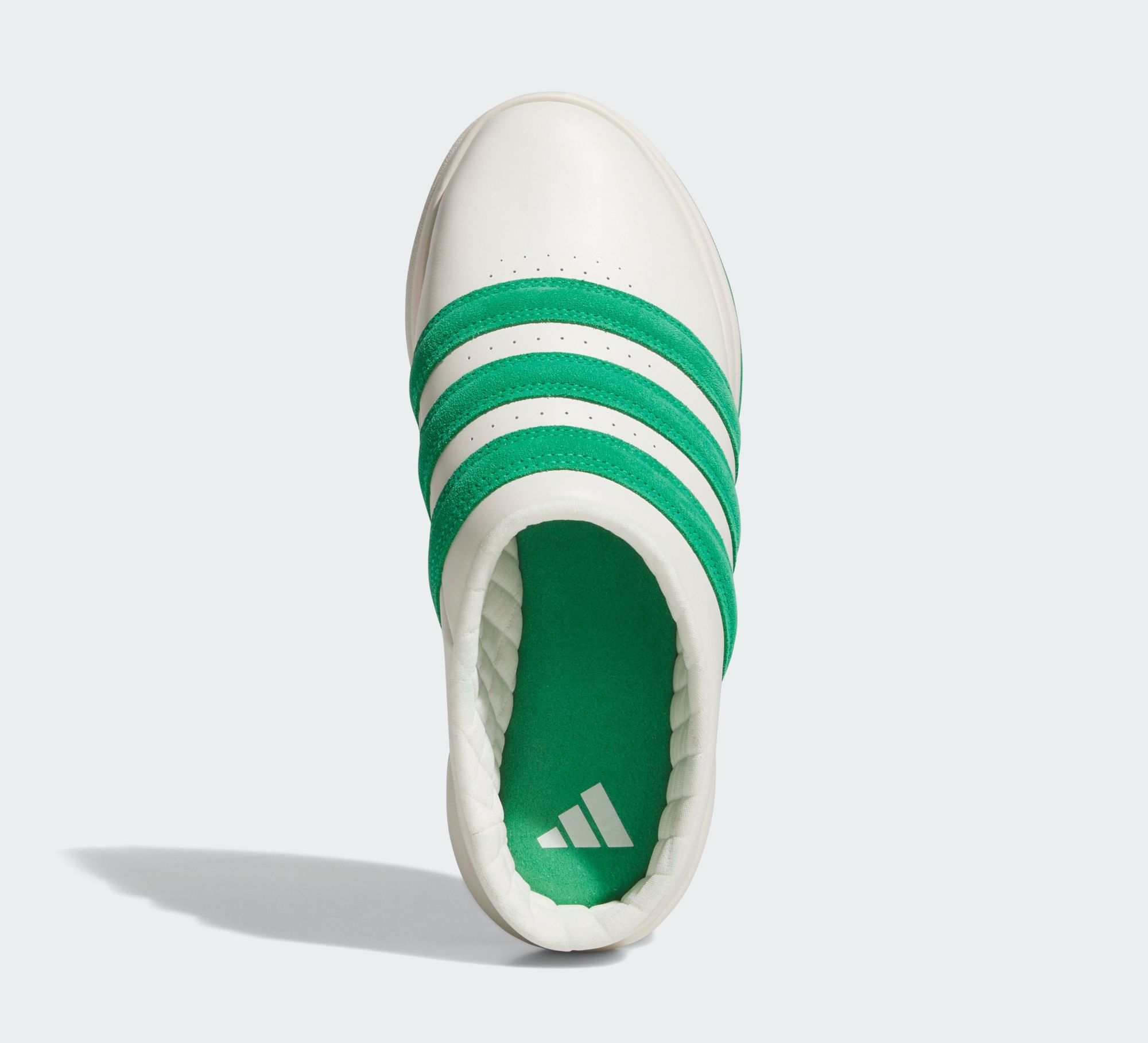 adidas ADICHILL Golf Mule "White/Green" (SKU: KH6346). Photo via adidas.