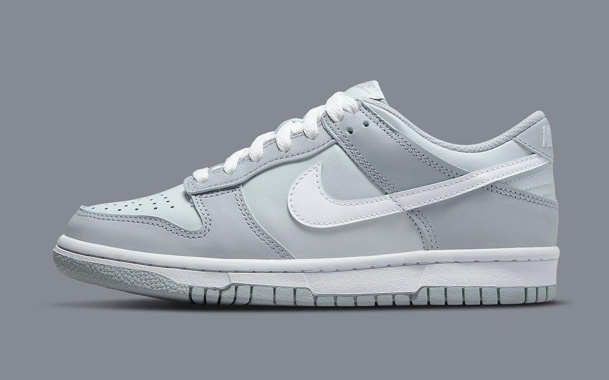 Available Now // Kids Nike Dunk Low Two Tone Grey | House of Heat°