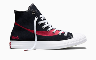 Coca-Cola x Converse Chuck Taylor All Star in a black-and-red color scheme.