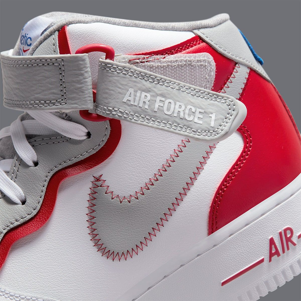 Nike air force 1 mid 7 red on sale white