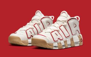 The Nike Air More Uptempo Gears Up in Bone, Red, and Gum