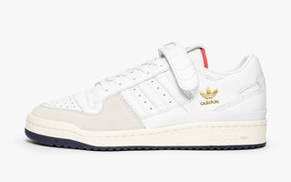 sns flux adidas forum low white red navy metallic gold release date 6