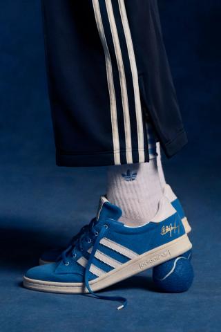 Billie Jean King x adidas Blue Suede Shoes. Photo via adidas.
