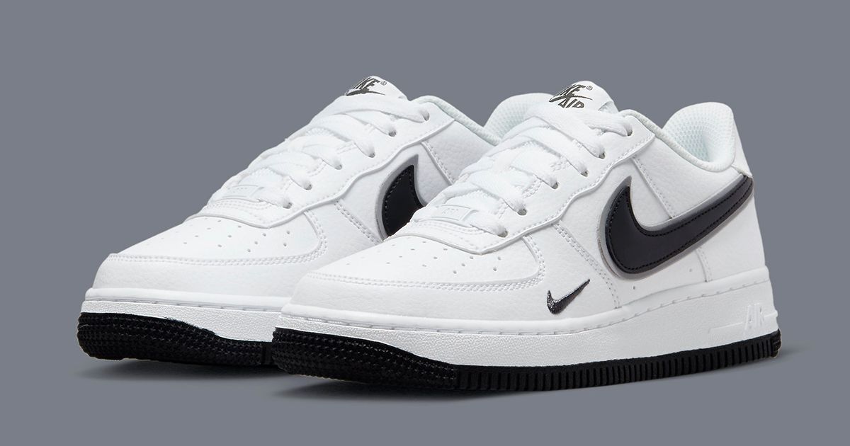 Double Swoosh Air Force 1 Appears in White, Black and Silver | House of ...