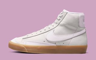 The Nike Blazer Mid Appears With Light Pink Tints