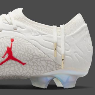 Jordan Brand x Nike Tiempo Maestro Elite FG "Sail/Infrared" (SKU: IF4126-100).