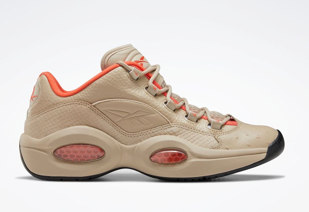 reebok question tan