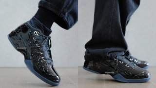 Air Jordan 17 Low "Black Patent" retro via Tantz/IG. 
