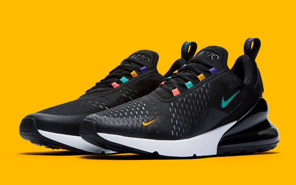 air max 270 black colorful