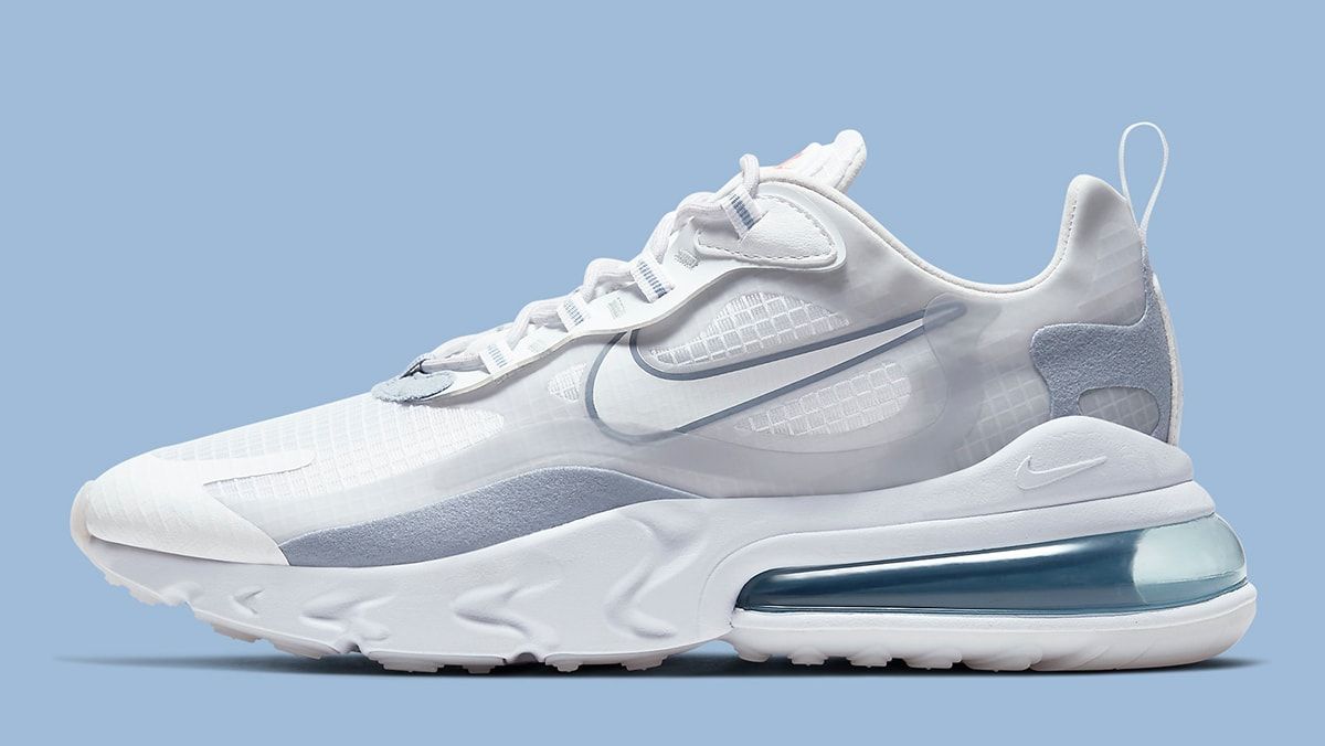 air max 270 react indigo fog on feet