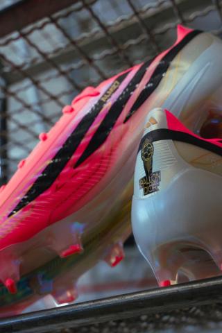 Custom "Road to Glory" adidas F50 HYPERFAST EVO for Ousmane Dembélé.