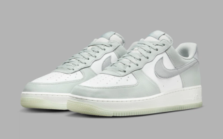 The Nike Air Force 1 Appears With A Silver Suede Swoosh