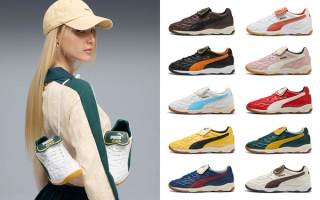 Eleven different colorways of the football-informed PUMA King Indoor. Some available now.