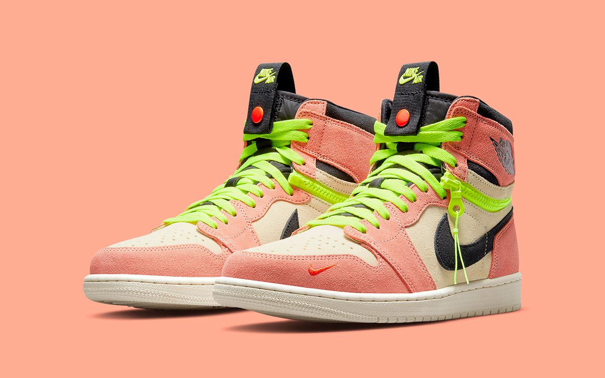 Air Jordan 1 Switch Surfaces in Soft Orange and Sail Suede House