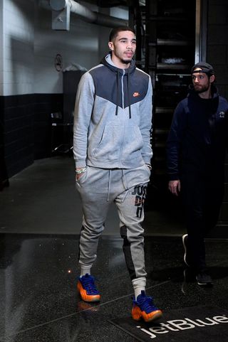 Jayson Tatum // Nike Air Foamposte One "Knicks"