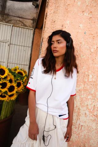 Mexico 2002 Away Jersey Reissue by Atlética (white). Photo via Atlética/MARGO STUDIO.