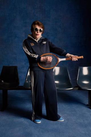 Billie Jean King for adidas Tennis. Photo via adidas.