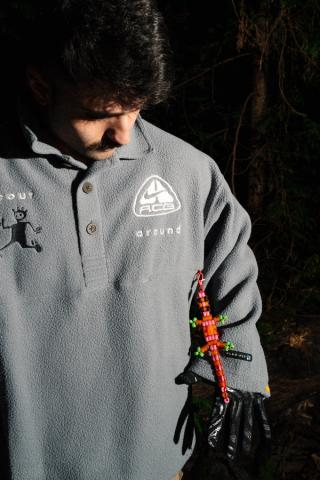 CPFM x Nike ACG L/S Polo. Photo via Adham Abousalem.