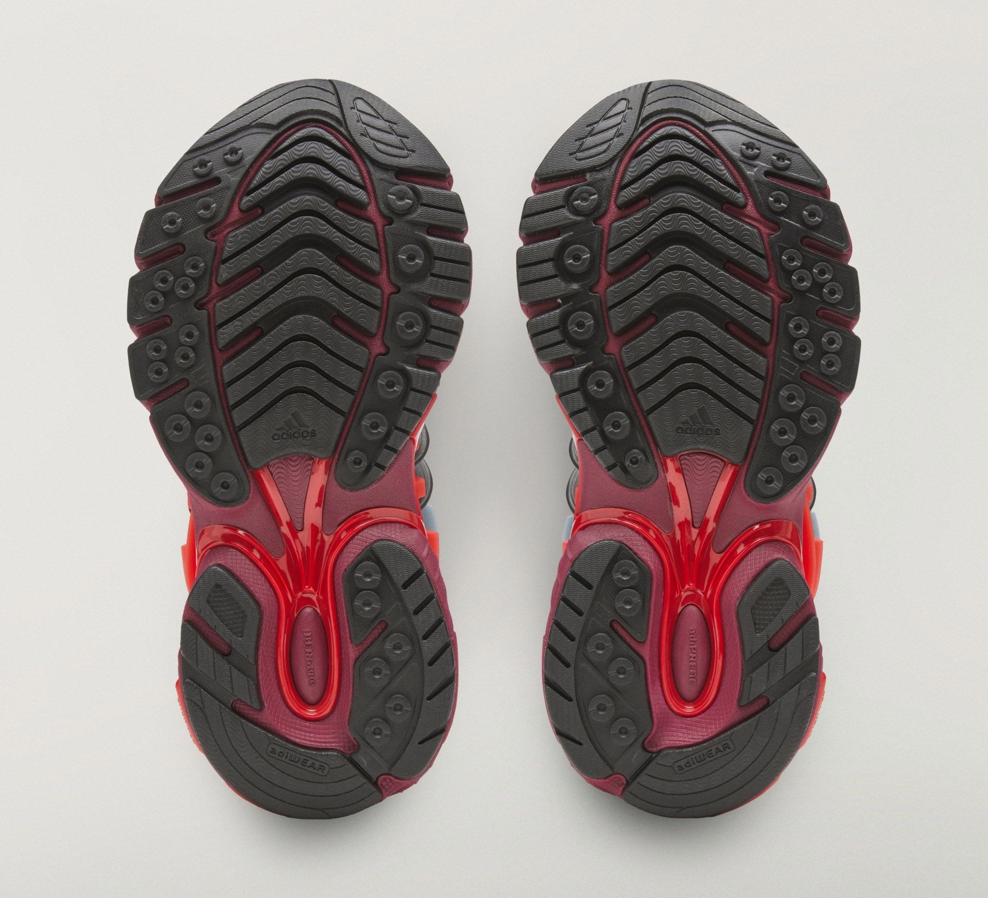 Pharrell x VIRGINIA Adistar Jellyfish "Red" (SKU: KK0633). Photo via adidas.