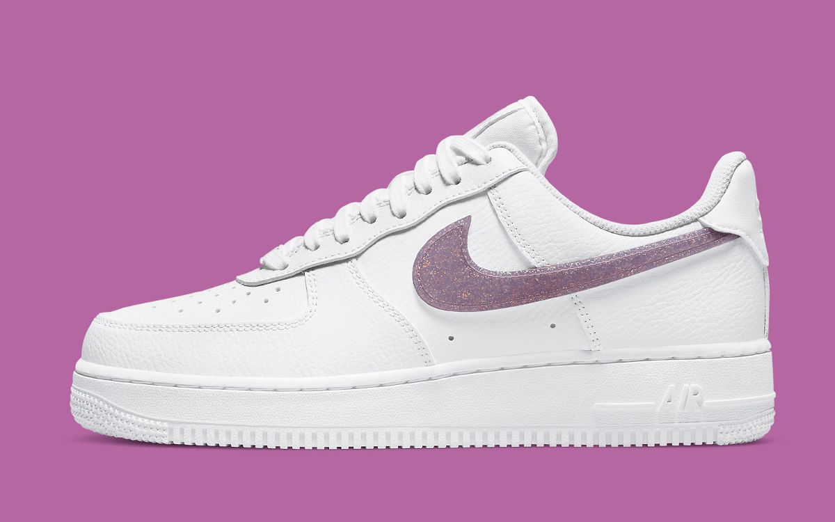 Air Force 1 Glitter Swoosh Pops Up in Purple House of Heat