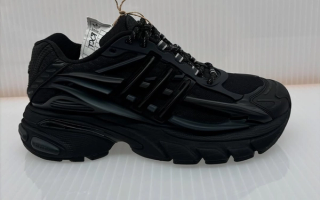 Pharrell Williams' Adidas Adistar Jellyfish in a "Triple Black" color scheme.