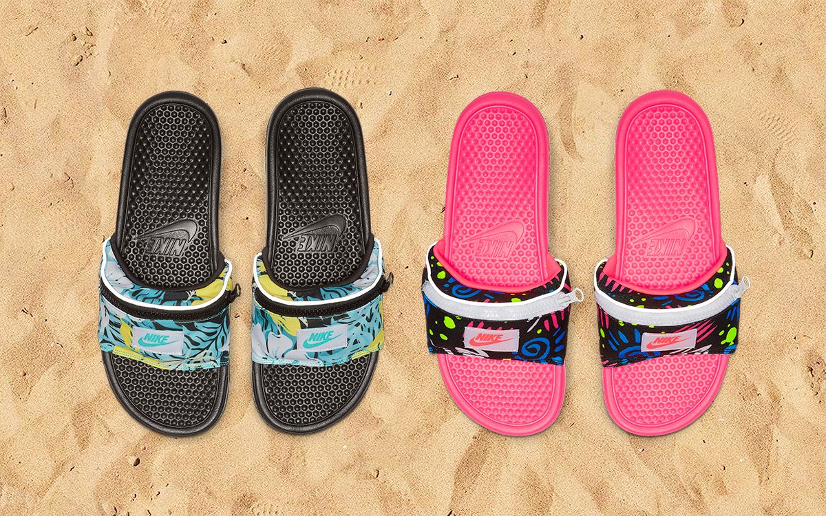 Women's fanny pack discount slides