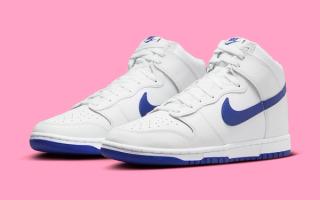 Nike Dress the Dunk High in "White" and "Deep Royal"