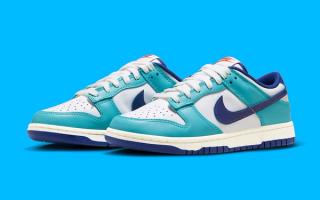 nike dunk low teal white navy release date 1