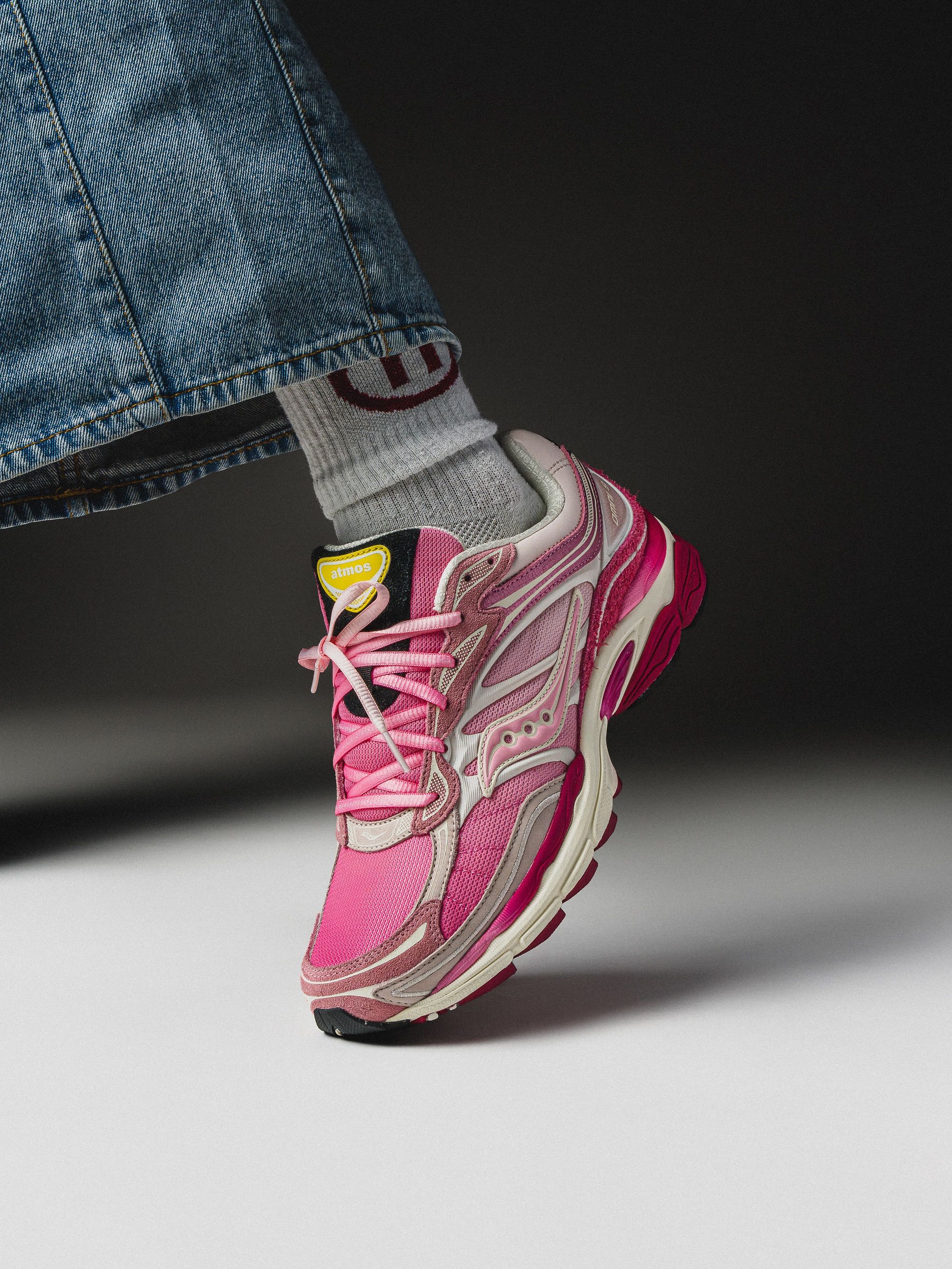 atmos x Saucony ProGrid Omni 9 “Flamingo” via ad__sneaks/IG.