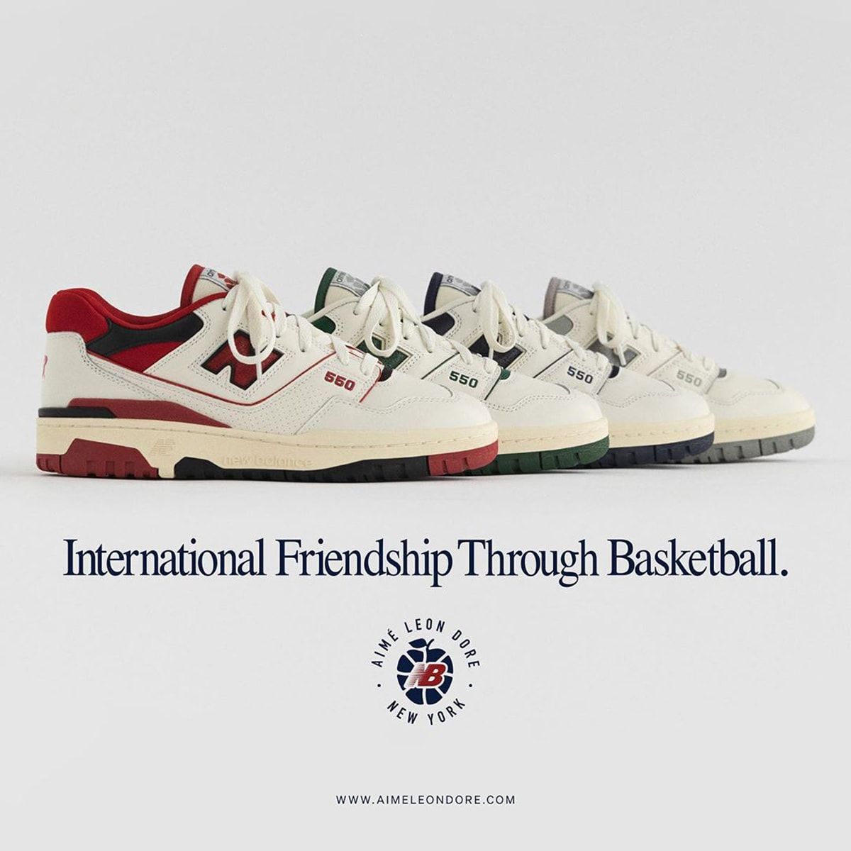 【27.5㎝】AIME LEON DORE NEW BALANCE P550 BASKETBALL OXFORDS The Aime Leon Dore x New Balance 550 Basketball Oxford Pack