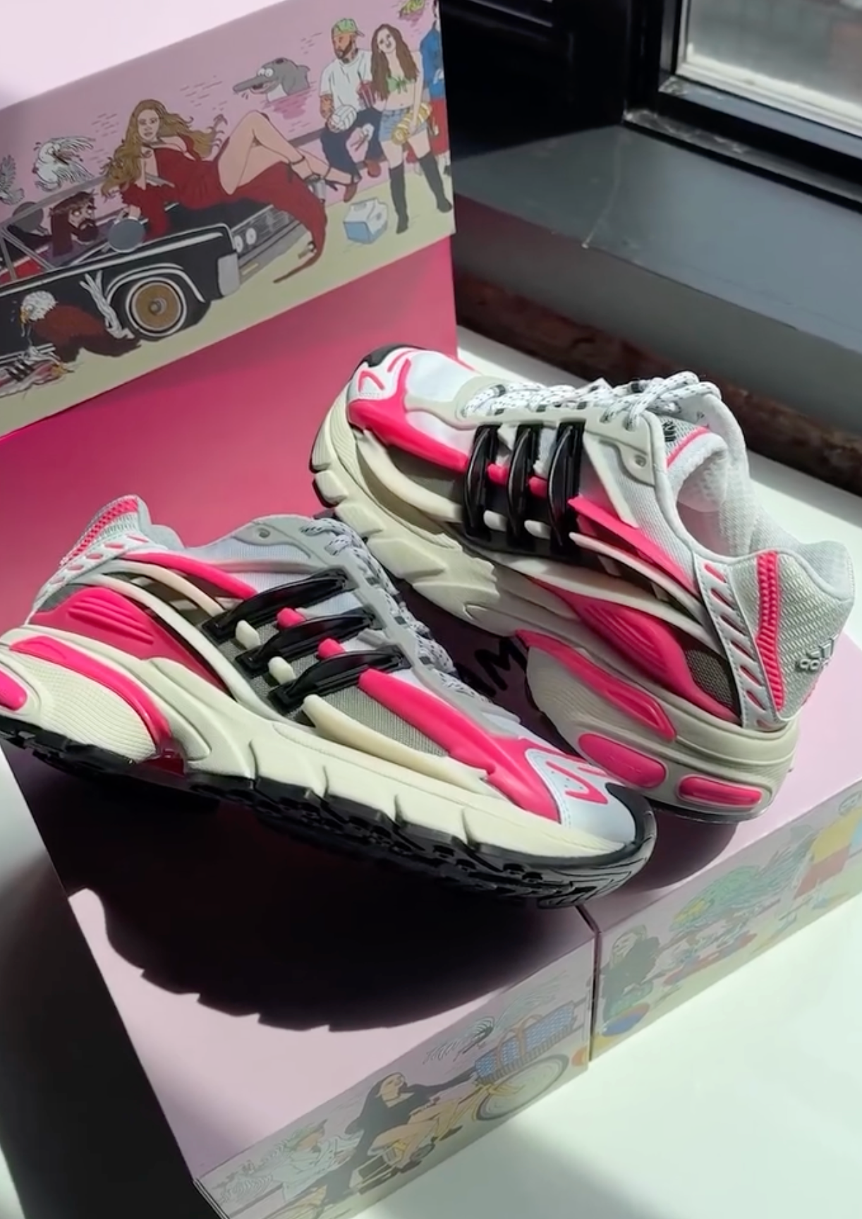 Pharrell x adidas Adistar Jellyfish Surfaces in Pink